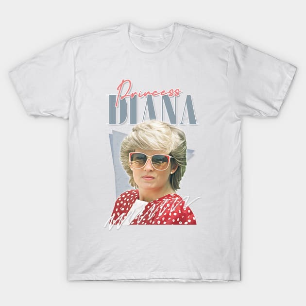 Princess Diana --- Retro 80s Vibes T-Shirt by DankFutura